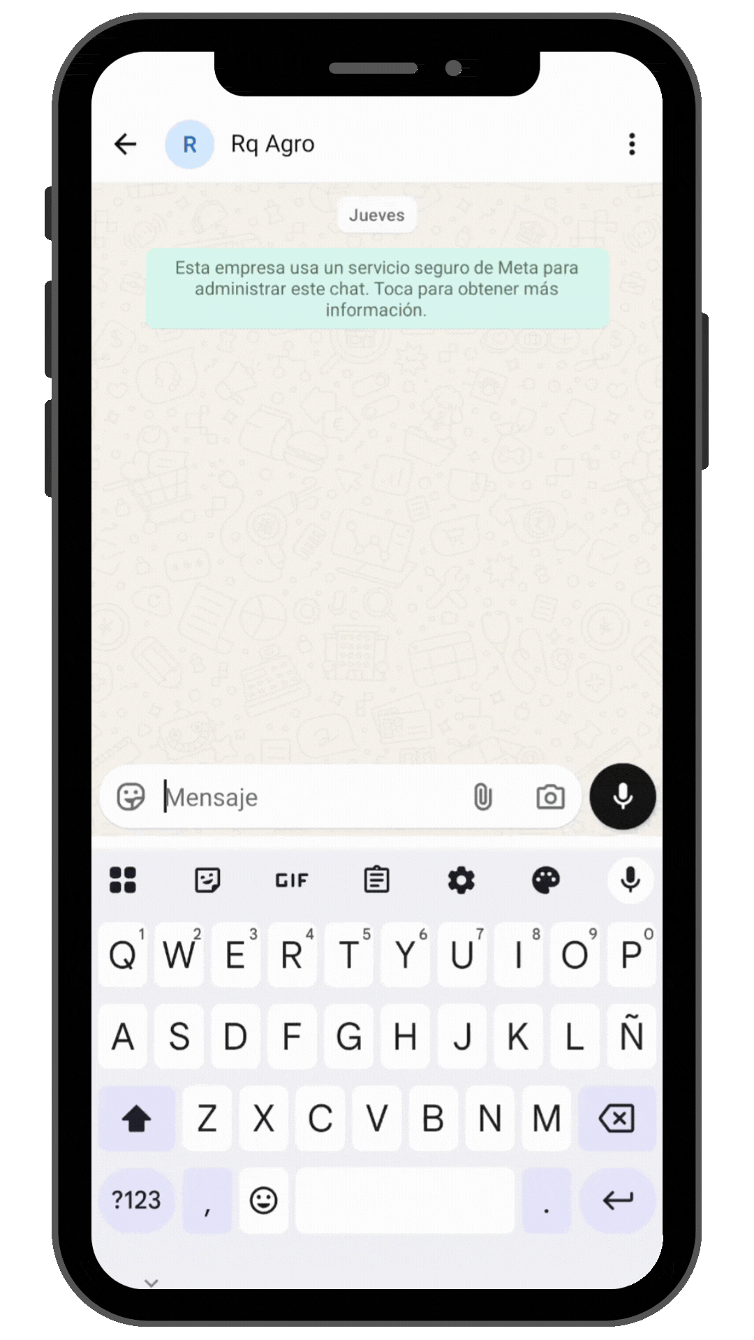 Demostración de RQAgro en WhatsApp